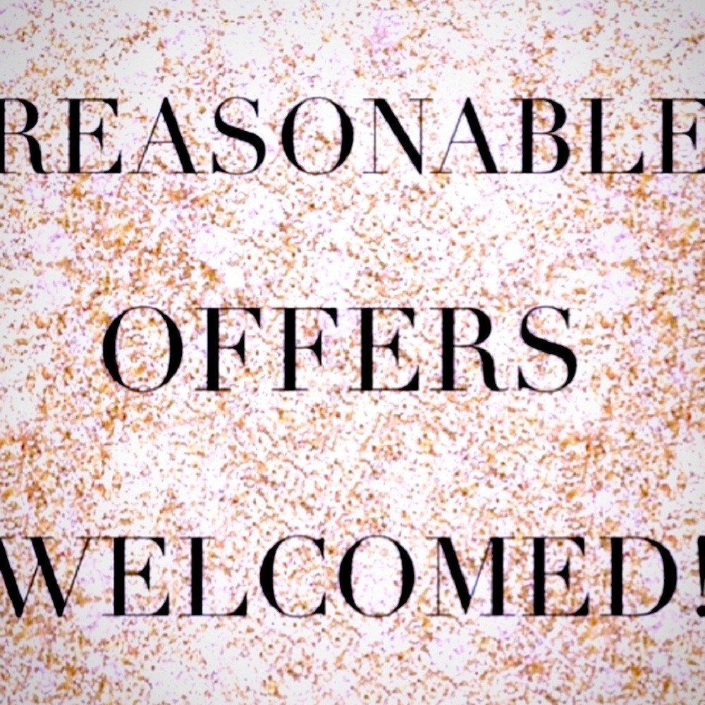 Reasonable offers welcomed!!